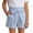 00-Sky Blue231, variant on Lullu Girls High Waist Shorts Summer Casual Loose Shorts with Belt Pockets, Sizes 4-14