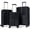 Black, variant on Costway 3PCS Hardside Luggage Set (20/24/28 Inch) with 8-Spinner Wheels, 3-Digital Lock Blue