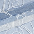 thumbnail image 4 of Silvia Chenille Embroidered 76" x 84" Window Panel Pair in Blue, 4 of 6