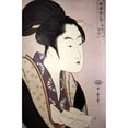 thumbnail image 3 of Utamaro, Kitagawa 11x14 Black Modern Framed Museum Art Print Titled - Portrait of a Woman, 3 of 5