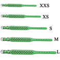 thumbnail image 4 of Collier pour Chien en Cuir avec Rivets Cloutés pour Chats Chiots Petits Moyens Animaux Vert 51*2.5CM, 4 of 8