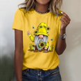 thumbnail image 2 of Women's T Shirts Summer Classic Cotton Short Sleeve Crewneck Printed Festival Casual T-Shirt Tops, 2 of 4