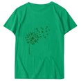 thumbnail image 4 of WREESH Womens Fashion St. Patrick's Day Casual Round Neck Short Sleeved T-Shirts Shamrocks Printed Graphic Tees Summer Loose Fit Blouses Holiday Shirts Green, 4 of 4