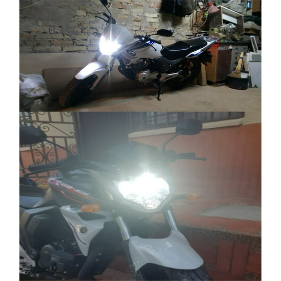 H4 LED Headlight Bulb Hi/Lo Beam 30W 3200LM 6000K White For Motorcycle Scooter