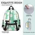 thumbnail image 5 of Green Daisy Flower Yellow Centers Pattern Backpack for School,Cute School Bag,Schoolbag with Adjustable Shoulder Straps & Padded Back,15.25"x11.5"x5.25", 5 of 5