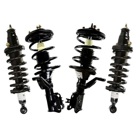 AutoShack Front & Rear Complete Strut & Coil Spring Assemblies for Honda, Civic 2003-2005, FWD L4 1.3L 1.7L 2.0L