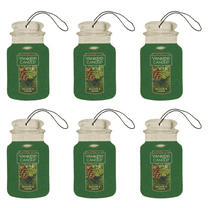 Yankee Candle Paper Car Jar, Balsam & Cedar (Pack of 6)