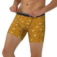 thumbnail image 3 of Xecao Honey Bee Gnomes Print Boxer Briefs for Men's Stretch Moisture-Wicking Underwear, Mid-Rise Classics breathable fabric, 3 of 7