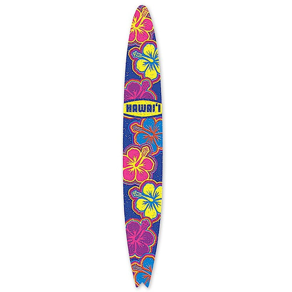 Hawaiian Emery Boards 3 Pack Surfboard Neon Hibiscus - Walmart.com