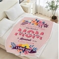 thumbnail image 5 of Personalized Mother's Day Blanket Gifts for Best Mom Ever, Custom Blanket with Name, Birthday Gifts for Mom from Daughter Son, 40"x50", 5 of 8