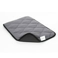 QIAOQI Dog Bed Crate Mat Grey Kennel Pad Washable Orthopedic Pillow