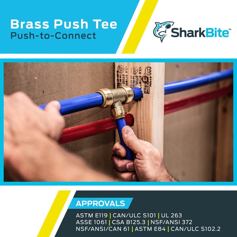 Sharkbite UC134LFA 3/4 In. Barb T X 3/4 In. D Mpt Brass Pex Adapter