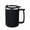 Black, variant on JHyouerji 400ml Stainless Steel Insulated Mug,Red Double Wall Thermal Coffee Tea Cup with Lid and Non Slip Handle,Rust Resistant Drink Cup for Home Office Commute Outdoor Use