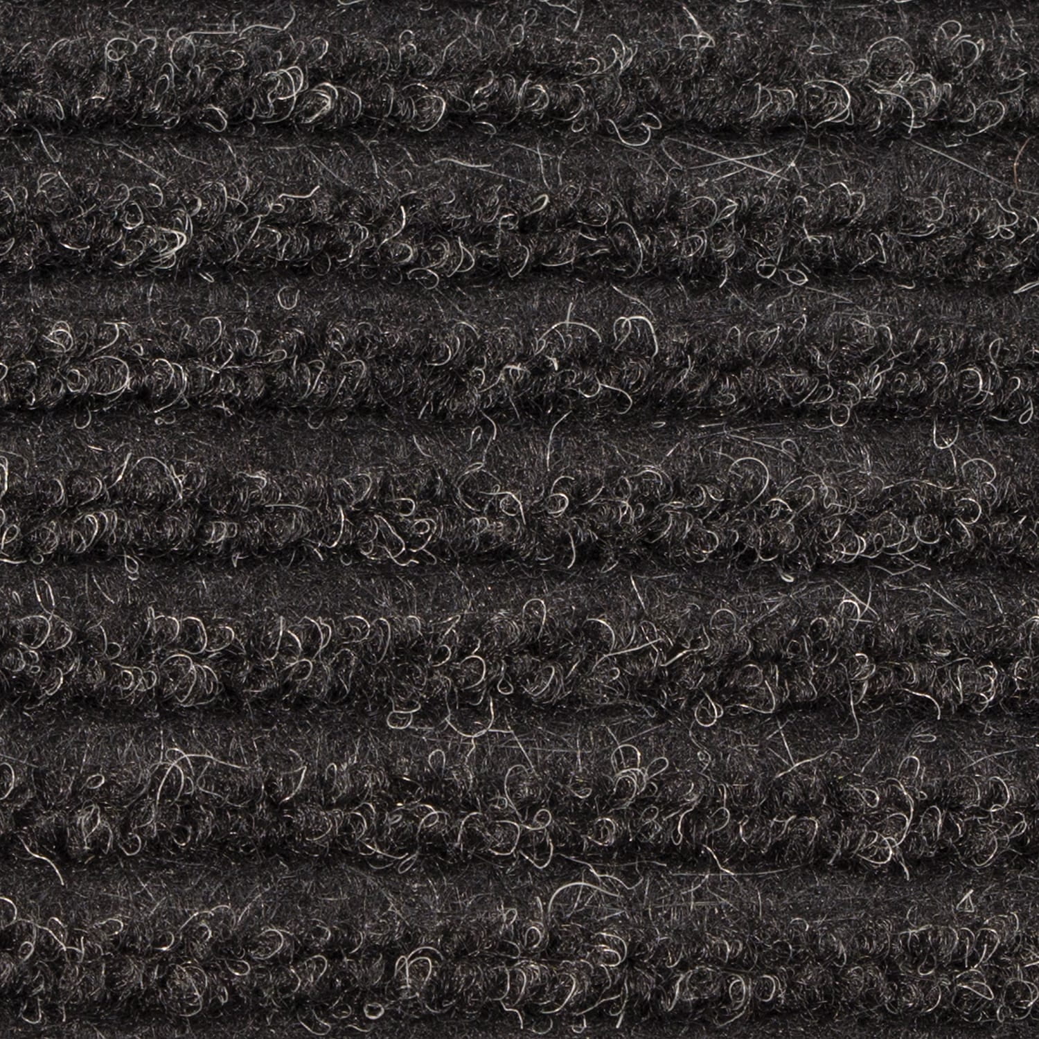 Apache Mills, Inc. Rib carpet runner 36-in W Cut-to-Length Black