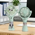 thumbnail image 4 of Iumwxz USB Rechargeable Portable Handheld Fan with Spray Humidification and 360° Rotation for Desktop and Travel Use, 4 of 7