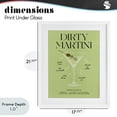 thumbnail image 4 of Stupell Industries Contemporary Dirty Martini Green Recipe White Framed Print Under Glass, 17 x 21, by Lettered and Lined, 4 of 8