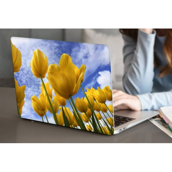 KSK KAISHEK Hard Shell Case for 2012/2013/2014/2015 Rel. Old MacBook Pro 13" with No Touch No CD-ROM, No USB-C Model: A1425 & A1502 Flower 1720