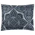 thumbnail image 5 of Mainstays Reversible Black & White Medallion Quilt, Standard Sham (1-Piece), 5 of 7