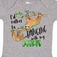 thumbnail image 4 of Inktastic Id Rather Be Hanging with My Mimi Cute Sloths Boys or Girls Baby Bodysuit, 4 of 5