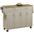 thumbnail image 2 of Homestyles Chariot de Cuisine en Bois Blanc Cassé, 2 of 2