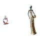 thumbnail image 1 of Figura decorativa abstracta de resina de una mujer pensante. Ideal para dormitorio, oficina, estantería, escritorio o armario. Pieza de colección., 1 of 8