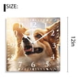 thumbnail image 2 of 12 Inch Wall Clock Battery Operated Silent Clock Decorative for Office, Kitchen, Outdoor, Living Room，Breed Welsh Corgi Dog Exquisite, 2 of 4
