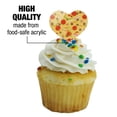thumbnail image 3 of Combination Pizza Pattern With Pepperoni Olives and Onions Heart Love Cupcake Picks Toppers Decoration Set of 6, 3 of 3