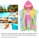 thumbnail image 5 of Worallymy Niños Baño Playa Hilo de algodón suave Toalla con capucha Envoltura Capa de dibujos animados Ducha Piscina Bata Poncho Tipo 3 Worallymy JD735806975, 5 of 7