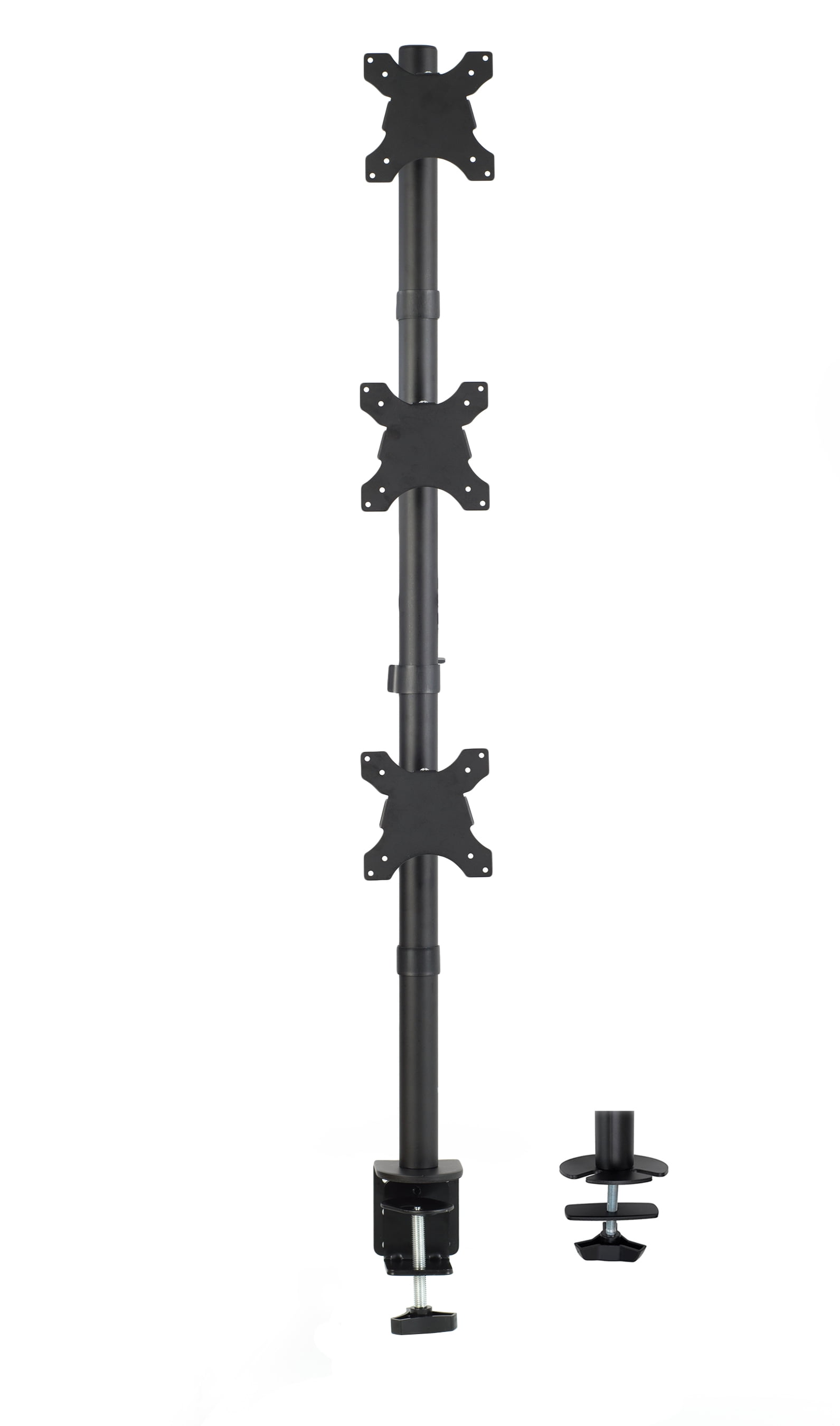 VIVO Triple LCD Monitor Desk Stand, Desktop Mount, Stacked Vertical 3