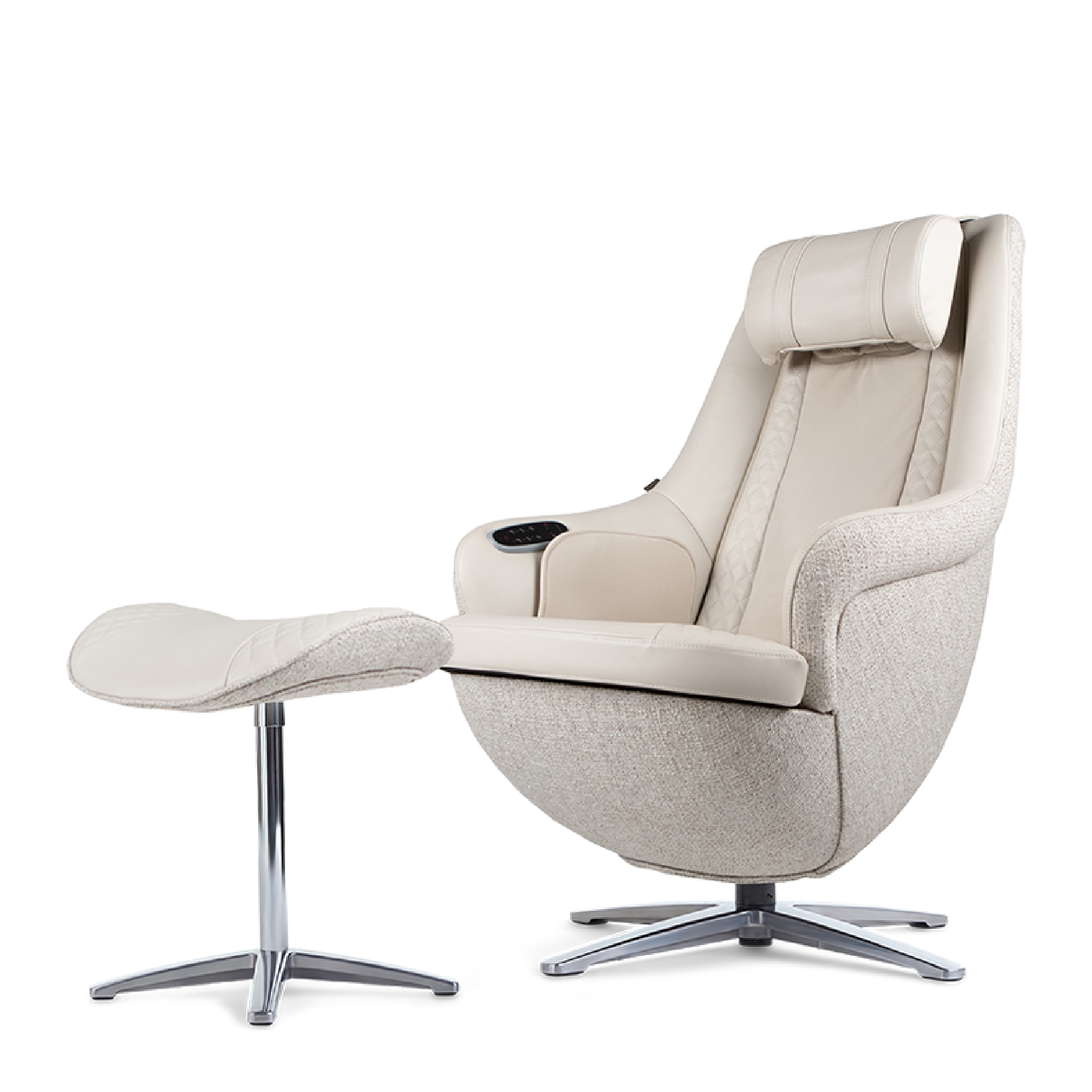 NOUHAUS® "Modern" Massage Chair with Ottoman – Decor Enhancing Massage Chair - image 2 of 10