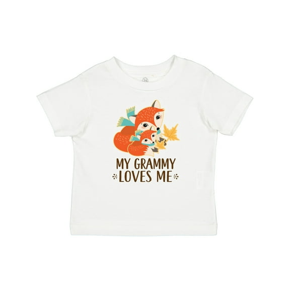 Inktastic My Grammy Loves Me Fox Boys or Girls Baby T-Shirt