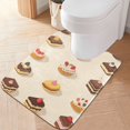 thumbnail image 2 of Yayeee Bath Rug for Bathroom Floor Non Slip Rectangle Fluffy Soft Absorbent Mat, 16"x24", Red Cakes, 2 of 7