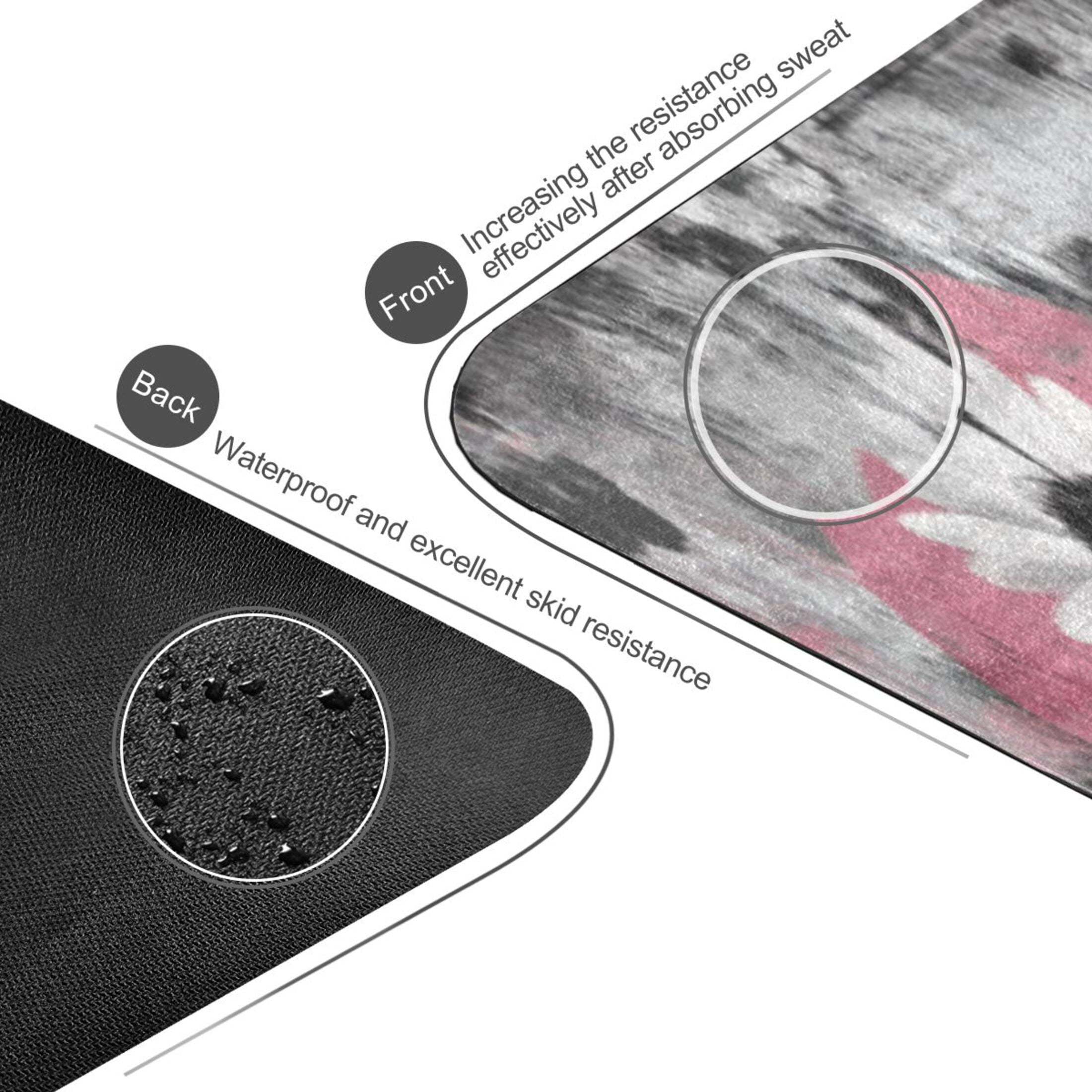 BZSMCE Yoga Mat Women Fitness Mat Love in Bloom Pattern