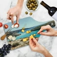 thumbnail image 4 of Sicily Cutting Board, Pure Water Lampedusa Island Summer DayTourism Travel Italy Cruise Coast, Decorative Tempered Glass Cutting and Serving Board, in 3 Sizes, by Ambesonne, 4 of 5
