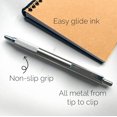 thumbnail image 3 of CZCPP-ZEBRA-PEN-F-701-REtractable-Ballpoint-Stylo,-Baril en Acier Inoxydable,-Point Fin,-0.8mm,-Noir-Encre,-Lot de 1, 3 of 4