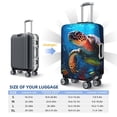 thumbnail image 2 of Ice Blue Ocean Sea Turtle Luggage Cover Anti Scratch, Elastic Suitcase Protector Suitcase Covers for Luggage Fits 18-32 Inch Luggage, 2 of 5