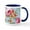 White/Navy Inside, variant on CafePress - Elegant Colorful Pink Roses Vintage Floral Mugs - 11 oz Ceramic Mug - Novelty Coffee Tea Cup