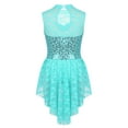 thumbnail image 2 of iEFiEL Kids Girls Floral Lace Dance Leotard Dress Sequins Ice Skating Ballet Dance Dress, 2 of 7