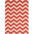 thumbnail image 2 of SAFAVIEH Courtyard Bailey Chevron Indoor/Outdoor Area Rug, Red, 4' x 5'7", 2 of 6