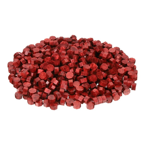 Uxcell Wax Seal Kit, 520 Pcs Wax Beads Stamp Seal Kit Envelope Letter Wax Seal Pellets for DIY Craft, Deep Red