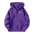 thumbnail image 3 of Women's Hooded Sweatshirts Crew Neck Bow Printed Full Zip Up Jackets Long Sleeve Loose Fit Hoodies Casual Fashion 2025 Top, 3 of 3