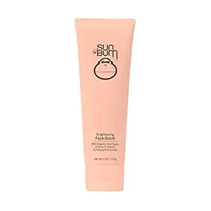 Sun Bum Skin Care Brightening Face Scrub | Vegan and Cruelty Free Exfoliating and Smoothing Scrub with Vitamin C | 4 oz