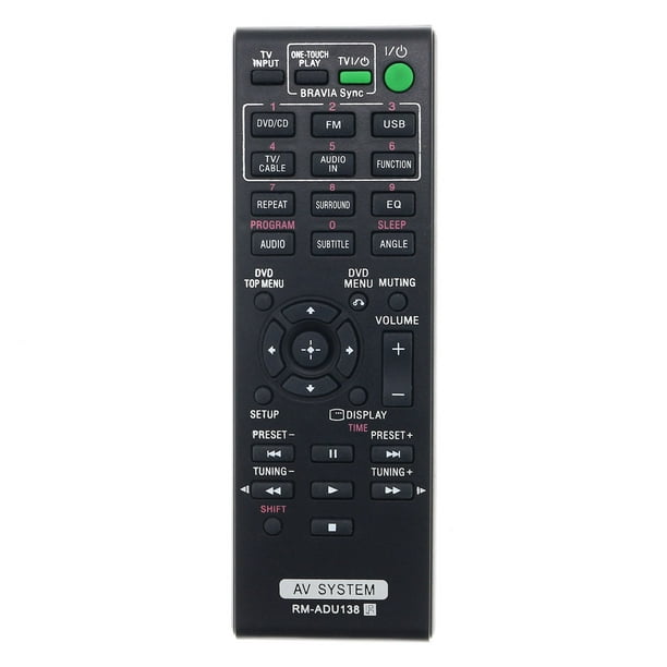 Récepteur Audio de Remplacement Télécommande pour SONY DAV-RZ130