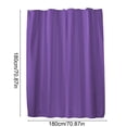 thumbnail image 4 of Msgweeeg Boho Shower Curtain Solid Color Bathroom and Toilet Partition Curtain Shower Curtain Thickened and Waterproof Available In Six Colors Includes 12 Hooks and 70.87 X 70.87 Inches, 4 of 7