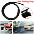 thumbnail image 1 of 1.6Mt-Shape Car Front Rubber Seal Strip Hollow Windproof Weatherstrip, 1 of 1