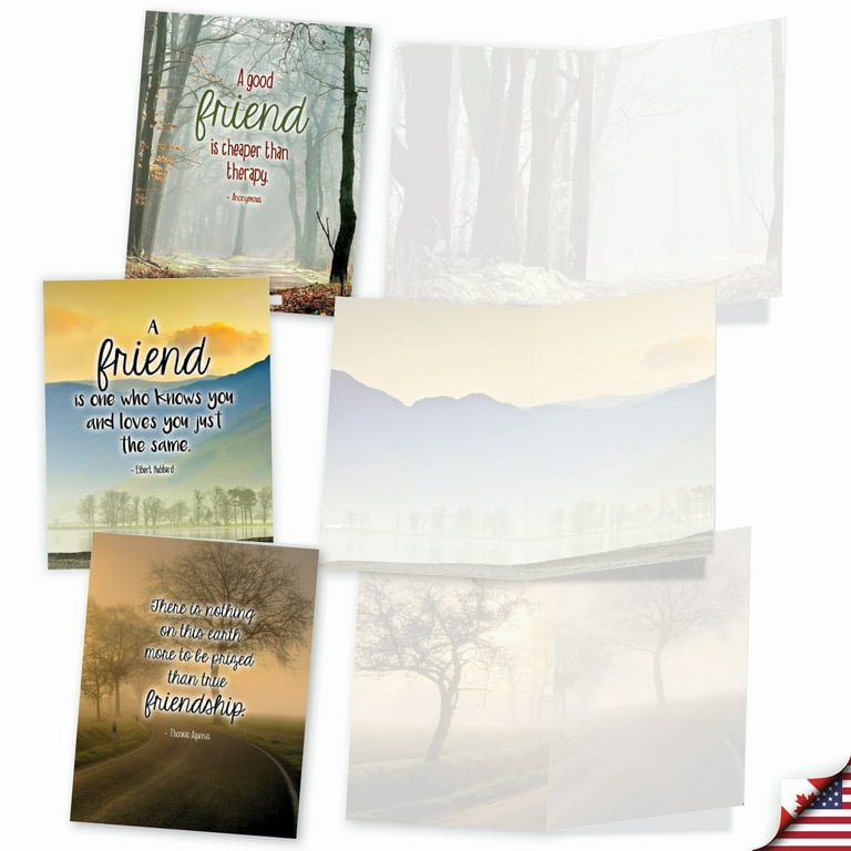 Hallmark Flat Blank Note Cards in Striped Caddy, Assorted Classic Colors,  50 ct.
