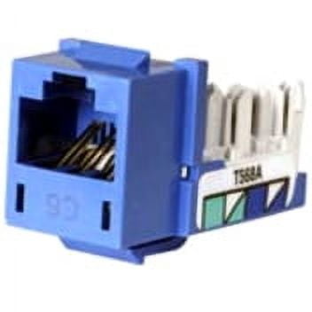 Hubbell Premise Wiring Jack,Blue,Cat6,Rj45 HXJ6B