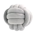 thumbnail image 1 of Nudo Almohada Bola Grueso Cómodo Almohadas Anudadas Para Sala De Estar Hogar Sofá Gris Claro, 1 of 9