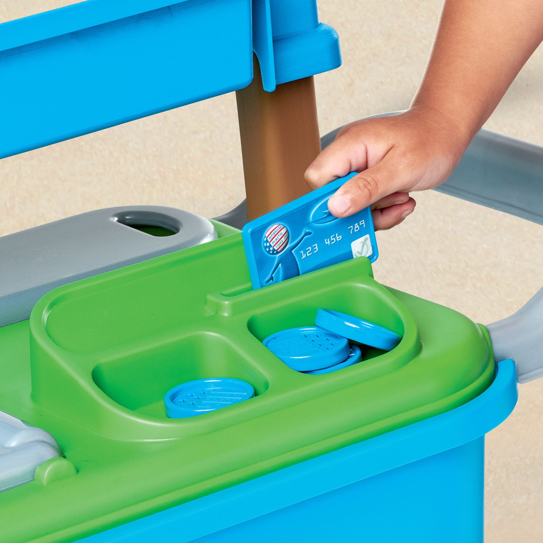 American Plastic Toys My Very Own Farmers Market Cart for Kids with 20 Accessories
