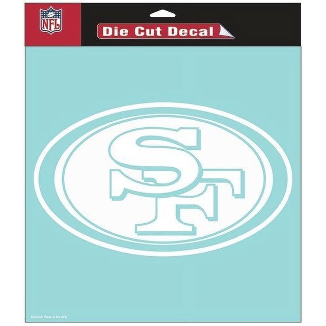Calcomanía troquelada WinCraft NFL San Francisco 49ers 8 x 8 color del equipo